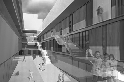 CEIP, llar d'infants i aparcament al carrer Bailén